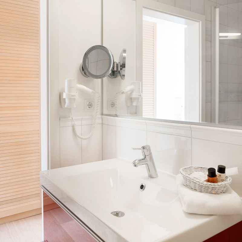 Badezimmer Hotel Haus am Meer
