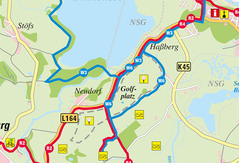Wanderroute von Hohwacht am Hohwachter Golfplatz vorbei